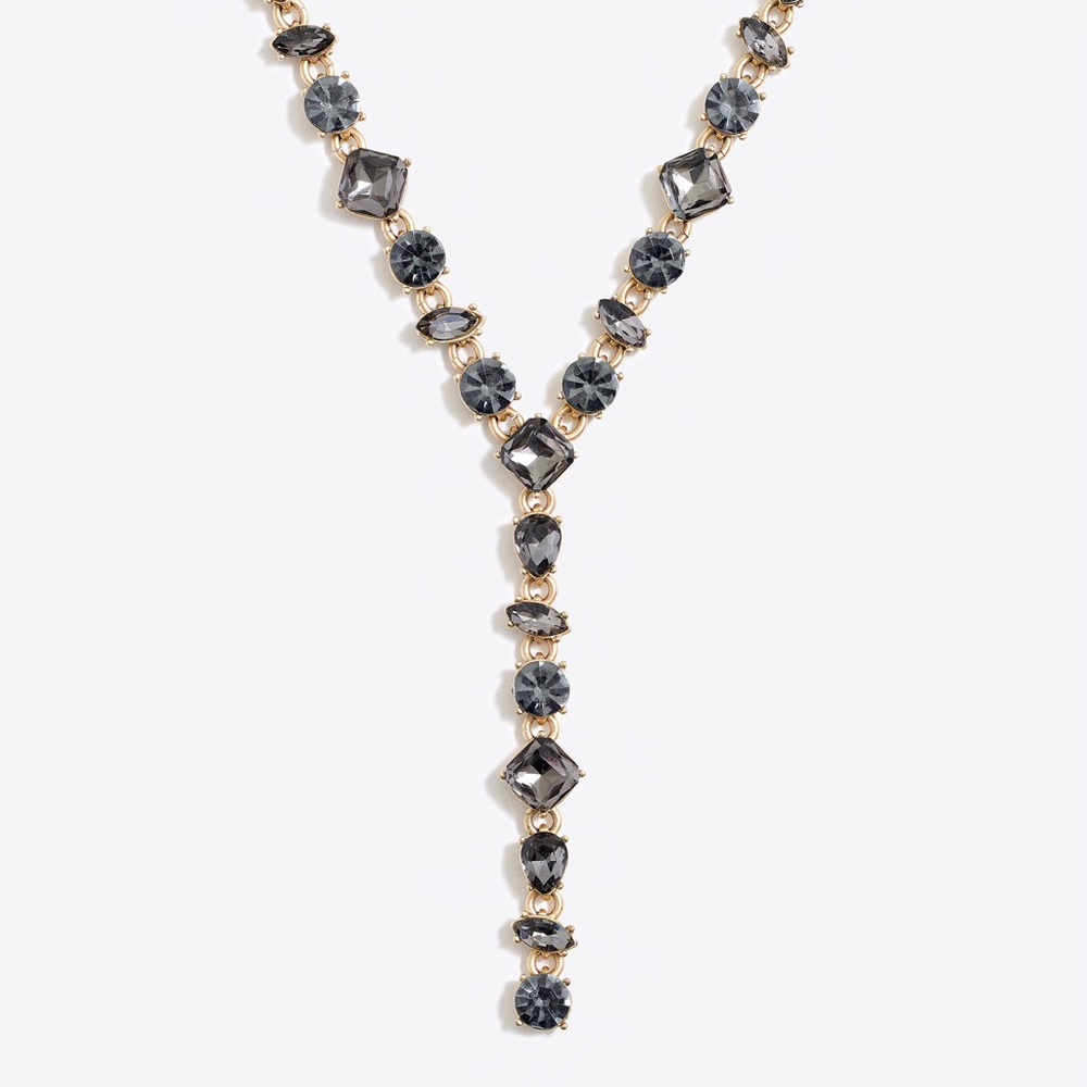 J. Crew Crystal Y necklace NWT